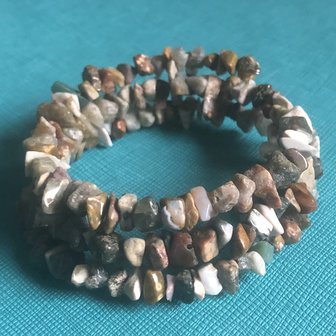 Wikkelarmband van rhyoliet voor EVENWICHT