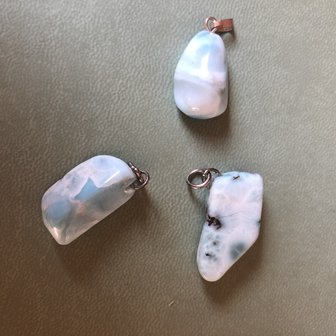 Kleine hanger van larimar 