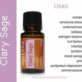 Clary Sage essenti&euml;le olie, 15 ml van Doterra