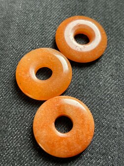 Donut van oranje/rood aventurijn 